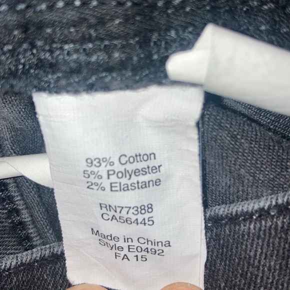 Madewell Black Charcoal Skinny Jeans - Picture 8 of 8